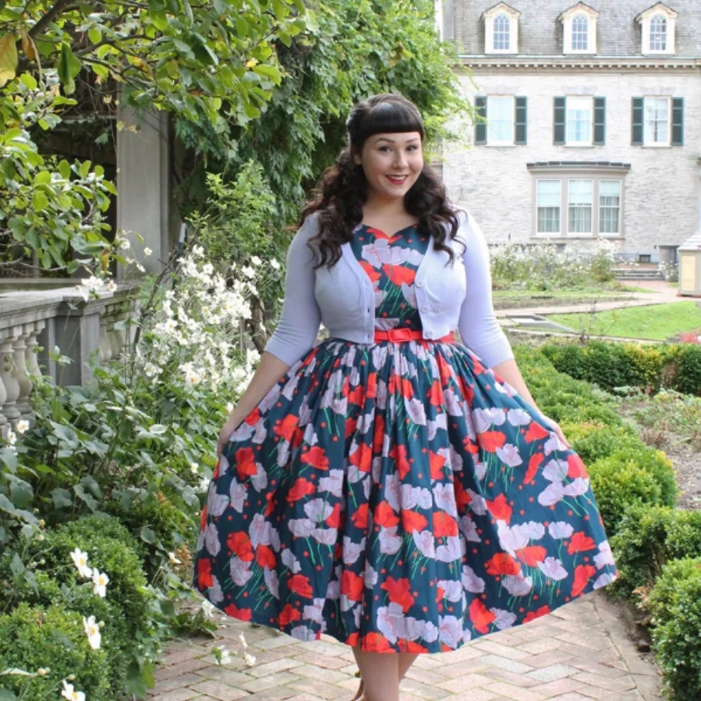 Modcloth "Fabulous Fit and Flare" in Tulips - Picture 5 of 5